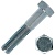 Болт шестигранный М6х80 мм DIN 931 класс 5.8 оцинкованная сталь